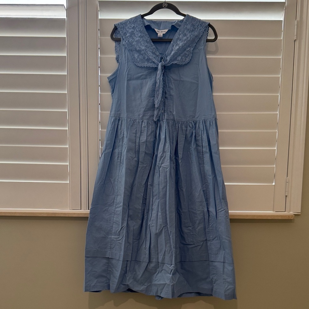 April Cornell sailor collar blue dress M